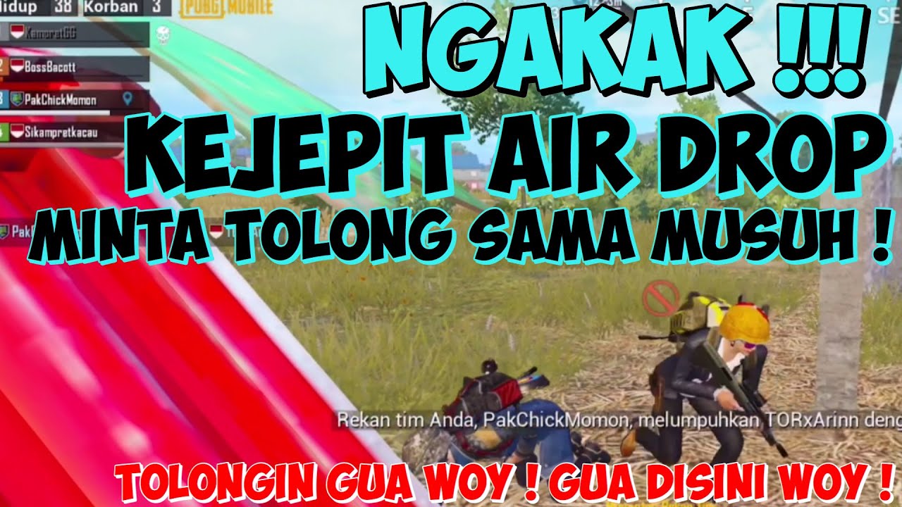 AZAB AIR DROP BIKIN NGAKAK - PUBG MOBILE INDONESIA