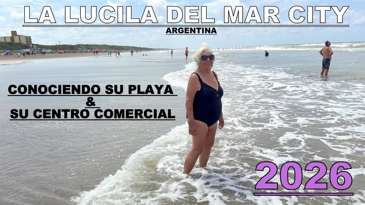 Beach Walk Summer 2026 LA LUCILA DEL MAR CITY, COAST OF ARGENTINA
