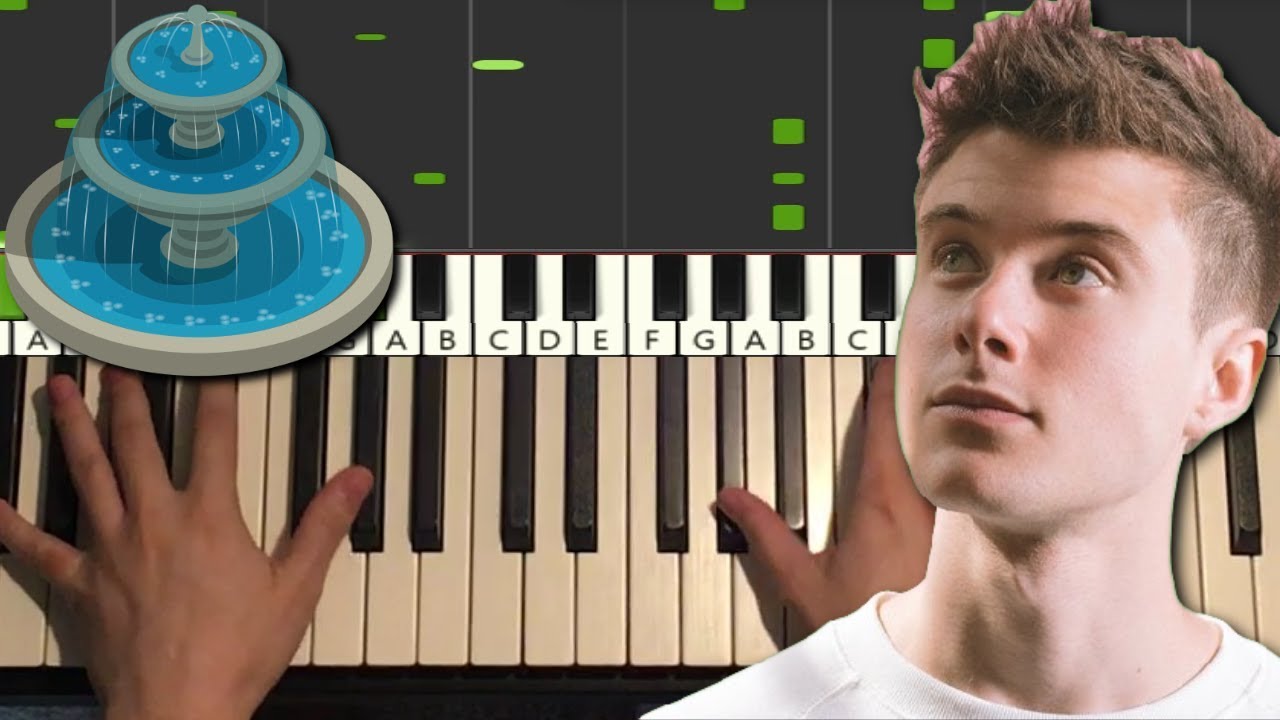 Alec Benjamin - The Water Fountain (Piano Tutorial Lesson)