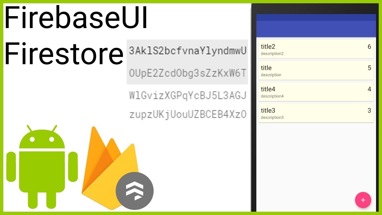 FirebaseUI Firestore RecyclerView Part 3 - FIRESTORE RECYCLER ADAPTER - Android Studio Tutorial