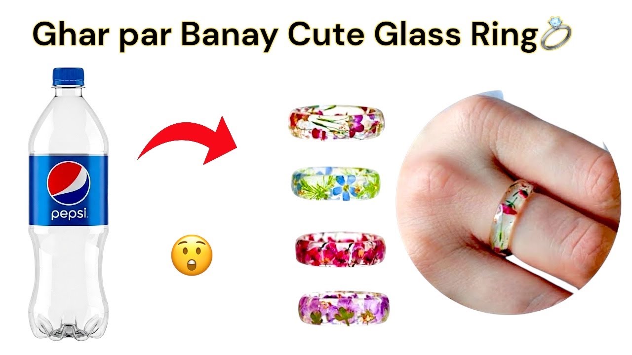 Plastic Bottle Se Cute Glass Ring 😱 | DIY Jewelry Hack You Must Try!