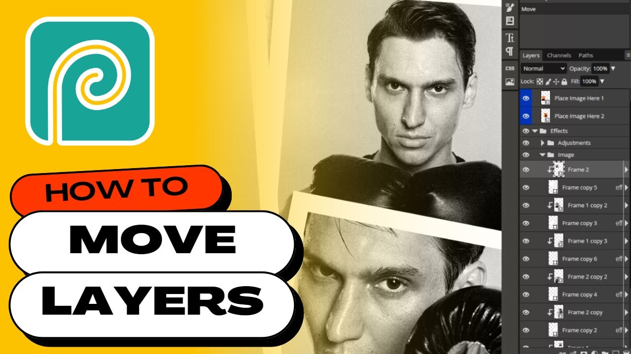 How to Move Multiple Layers at Once in Photopea (step-by-step)