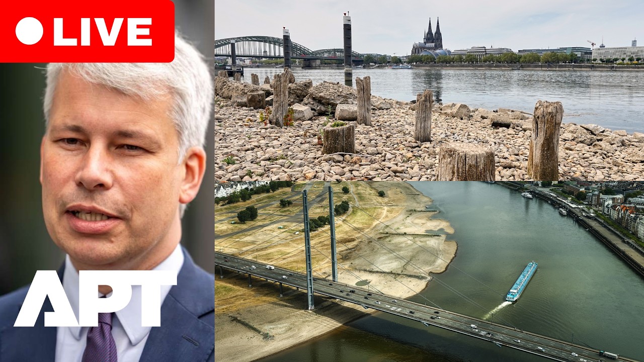 LIVE: German Transport Minister Holds Press Conference on Low Water Levels and Economic Impact | APT