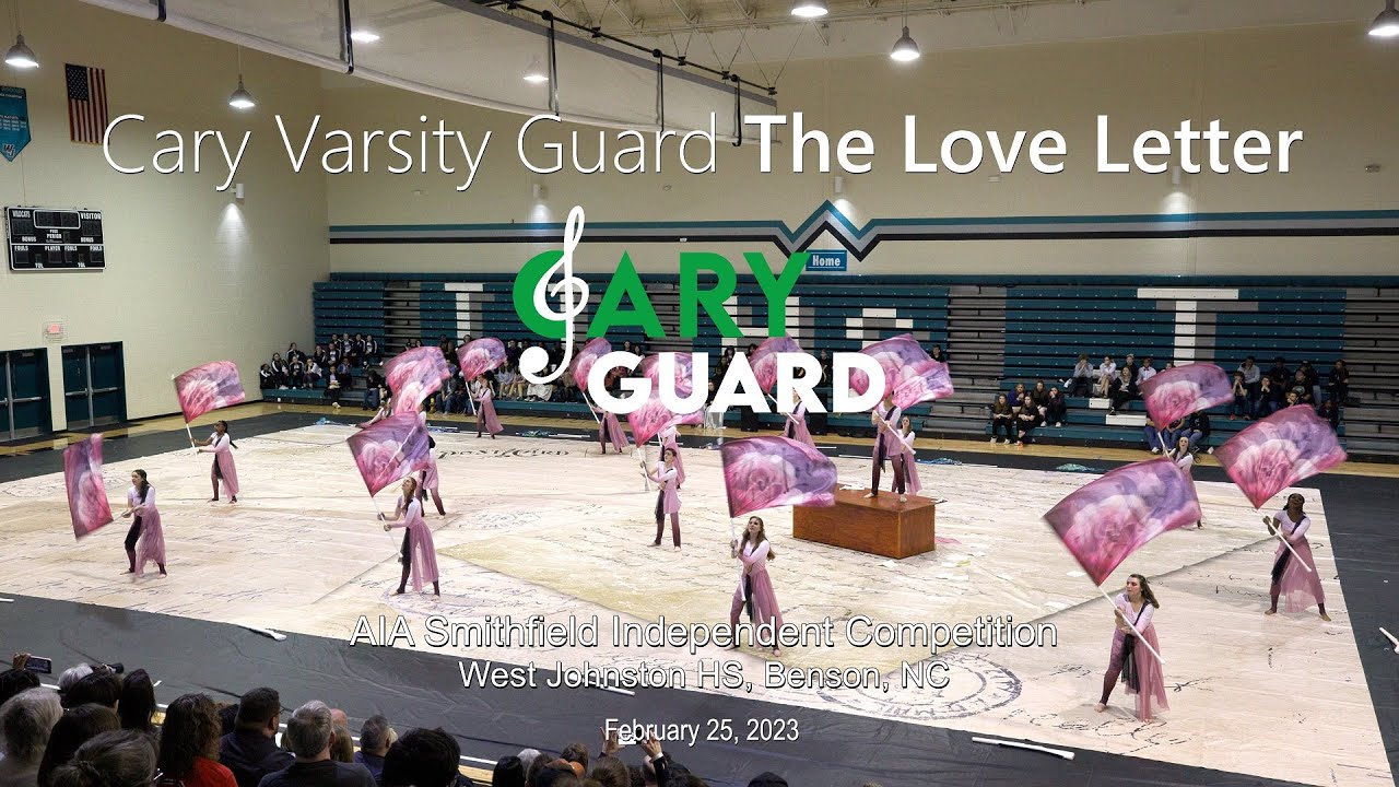 Cary Varsity Guard performing “The Love Letter” at AIA Smithfield Independent Competition, 2/25/2023