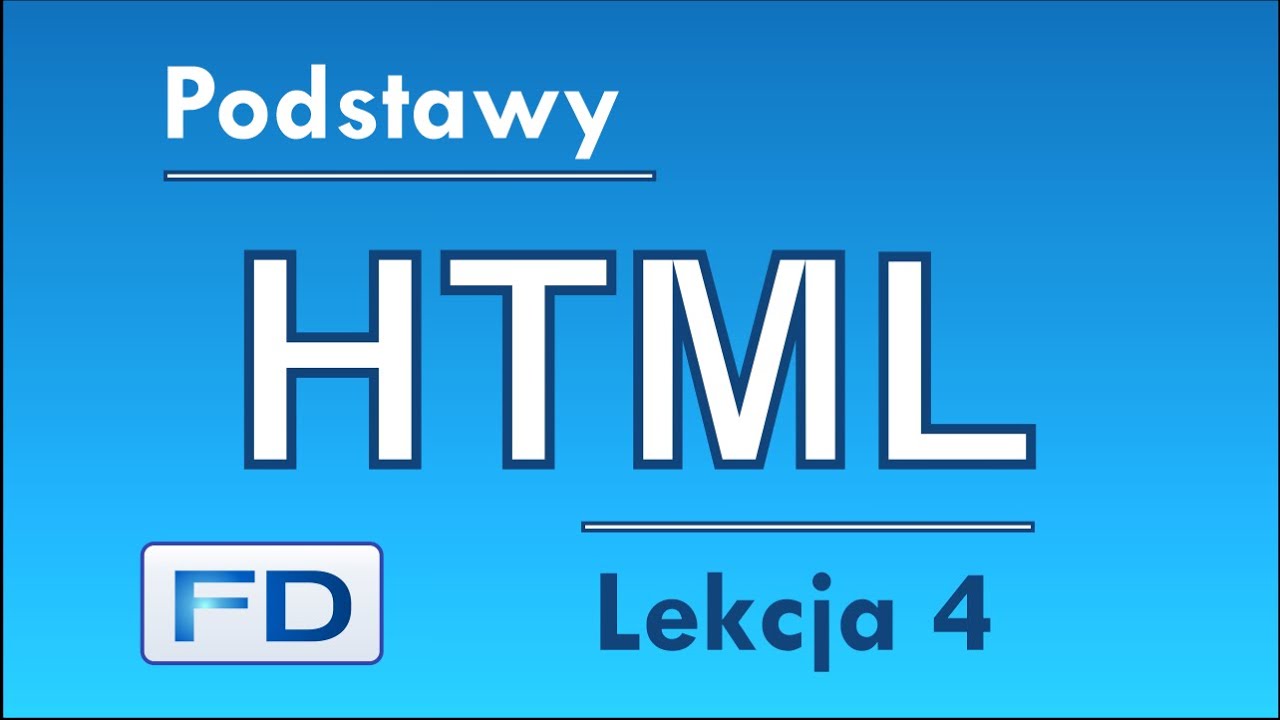 Lekcja 4 - Pierwsza witryna internetowa