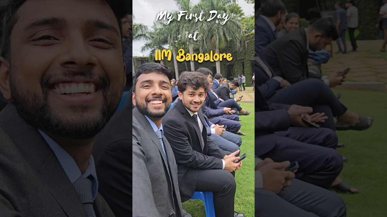 My first day at IIM Bangalore - my new home.Gratitude in my heart and a smile I can&rsquo;t hide.