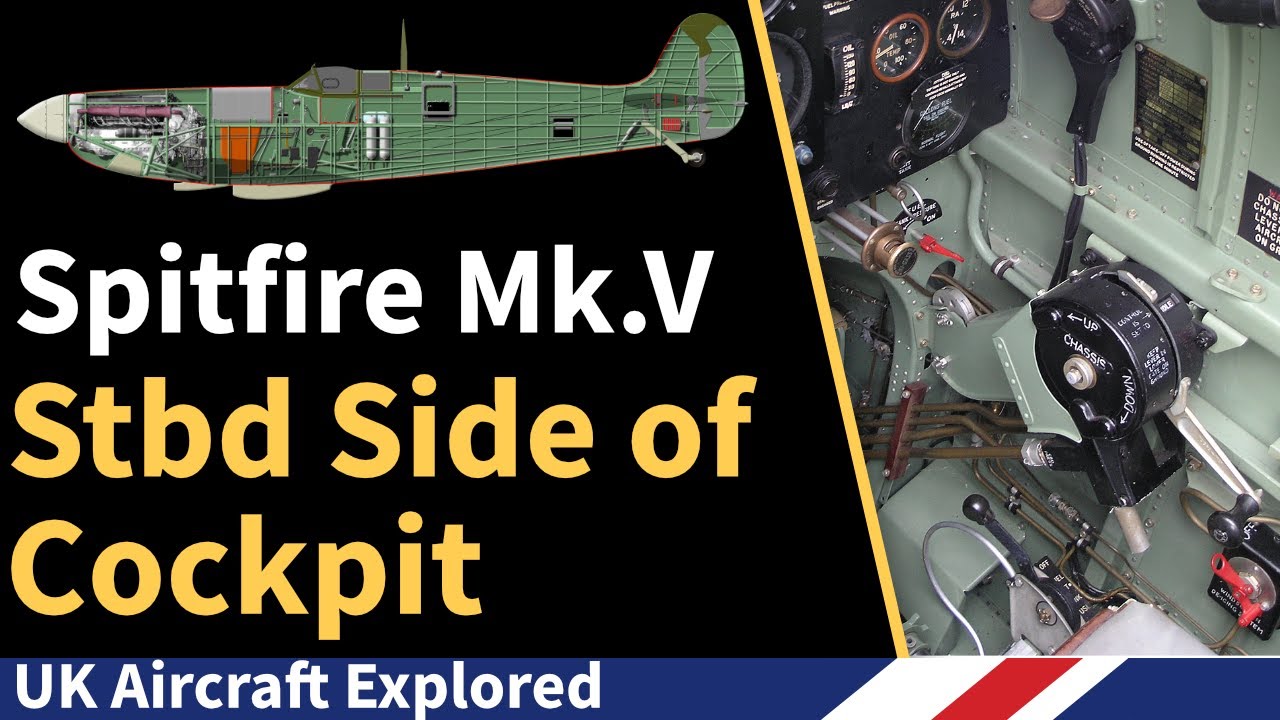 Spitfire Mk V — правая сторона кабины