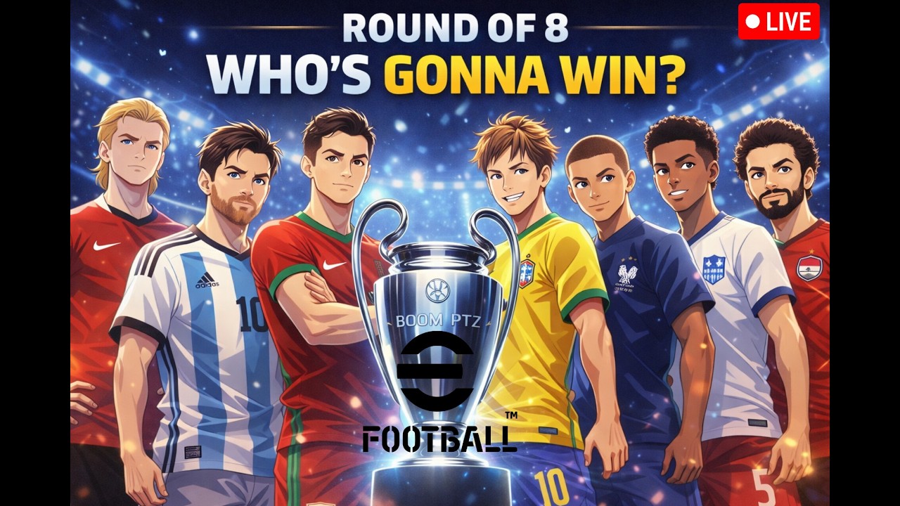 BOOM PTZ TROPHY 1 ROUND OF 8 #EFOOTBALL #SHORTSLIVE #gameplay
