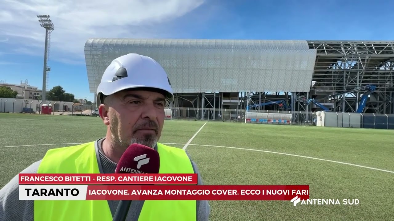 25 FEBBRAIO 2026   TARANTO   IACOVONE, AVANZA MONTAGGIO COVER  ECCO I NUOVI FARI
