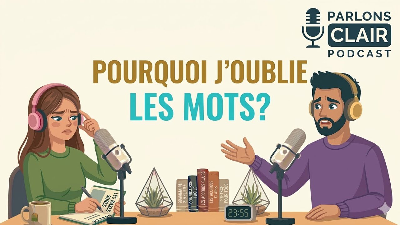 Pourquoi tu oublies les mots français si vite | Un vrai podcast en français