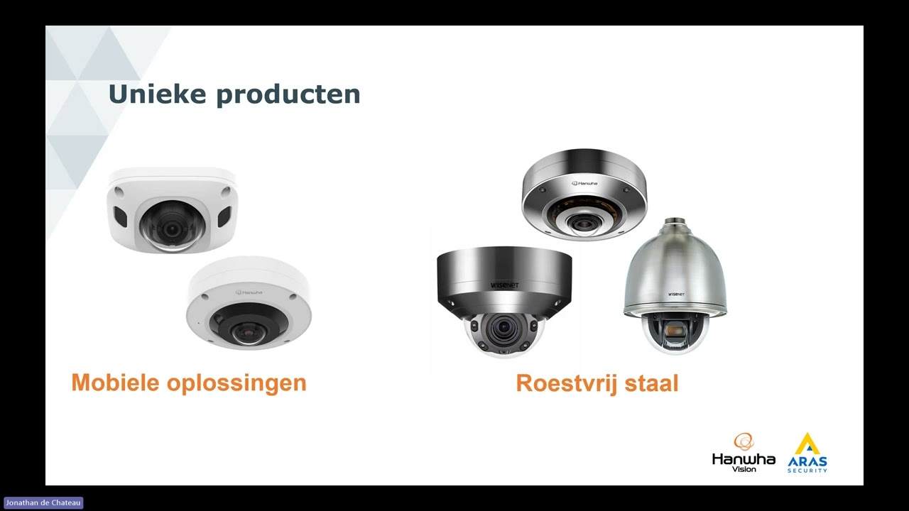 Hanwha Vision webinar  - ARAS Security
