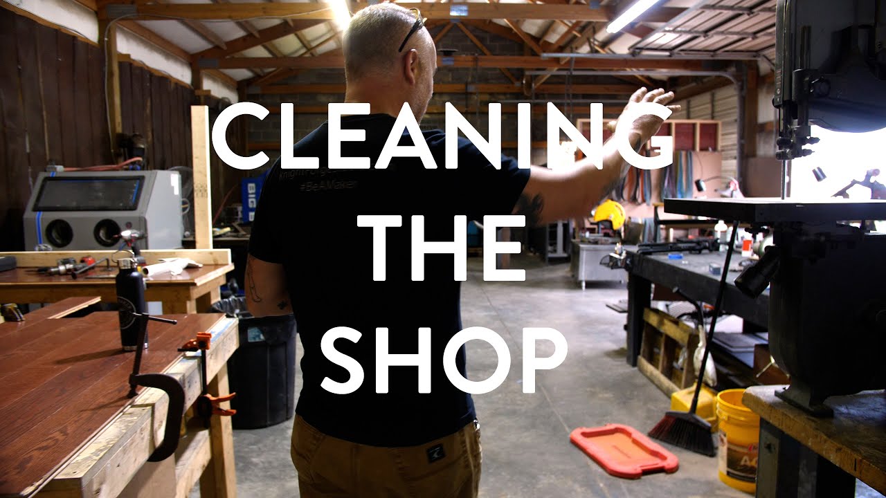KNIFEMAKING - Before & After Shop Cleanup Tour