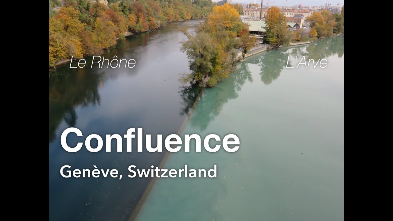 Confluence of Rh&ocirc;ne and Arve &ndash; Geneva, Switzerland