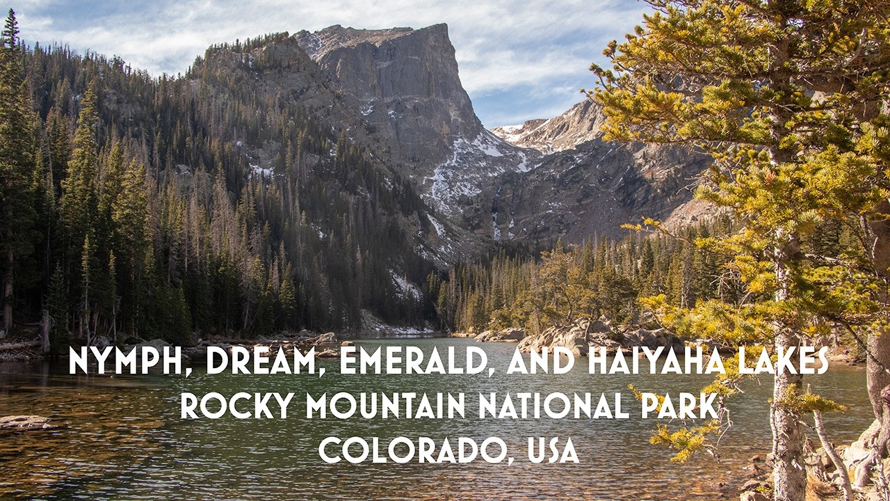 Awesome Multi-Lake Hike in Rocky Mountain National Park, Colorado USA.