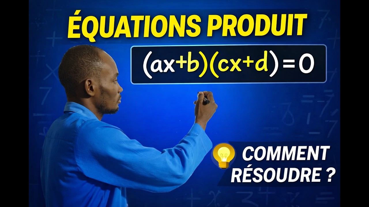 Résoudre une équation produit : (𝑎𝑥+𝑏)(𝑐𝑥+𝑑)=0 │ 4ème & 3ème
