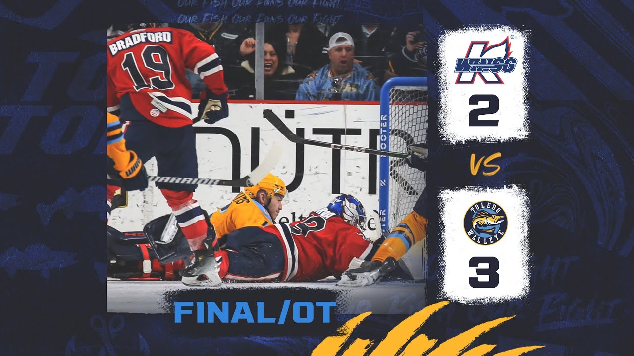 GAME ONE HIGHLIGHTS: Toledo Walleye 3, Kalamazoo Wings 2 (OT)