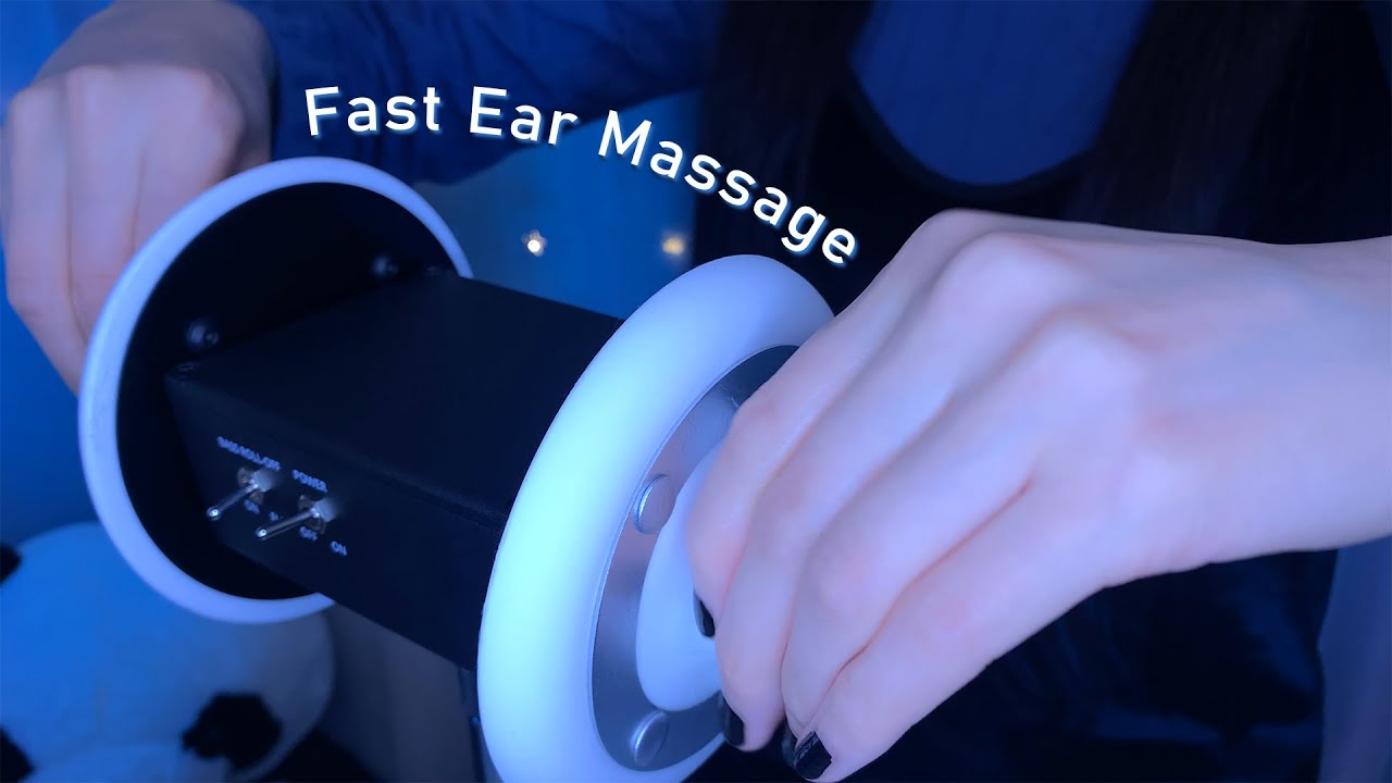 ACMP Tingling Fast Ear Massage That Melts Your Brain 😴 (No Talking) 3Dio, 1Hr / 高速耳マッサージ