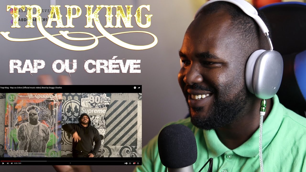 TRAP KING  - RAP ou  Crève (Official music video) Beat by Doggy Charles  ( REACTION) 🇩🇿🔥