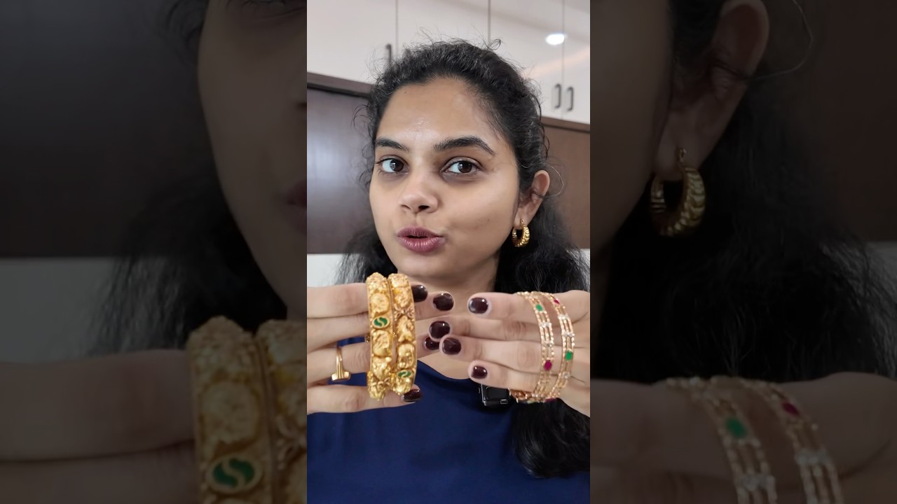 My new gold bangles #minivlog #telugu #goldshopping #goldjewellery