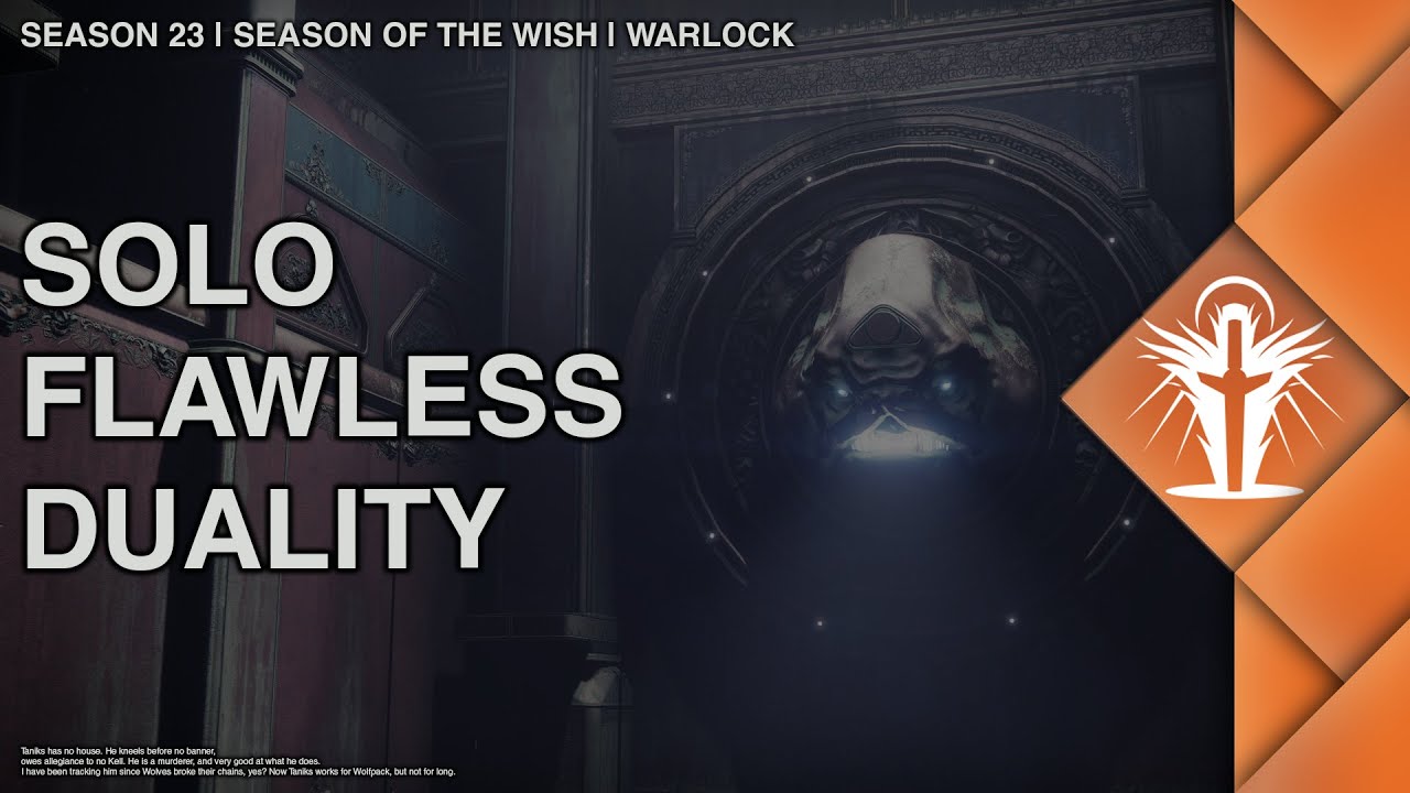 Destiny 2 | Solo Flawless Duality on Warlock | Season of the Wish