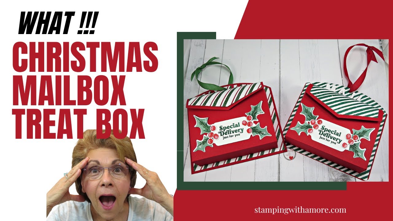 WHAT!! A  Cute Christmas Mailbox Treat Box (the perfect sweet treat gift for Christmas gift giving)