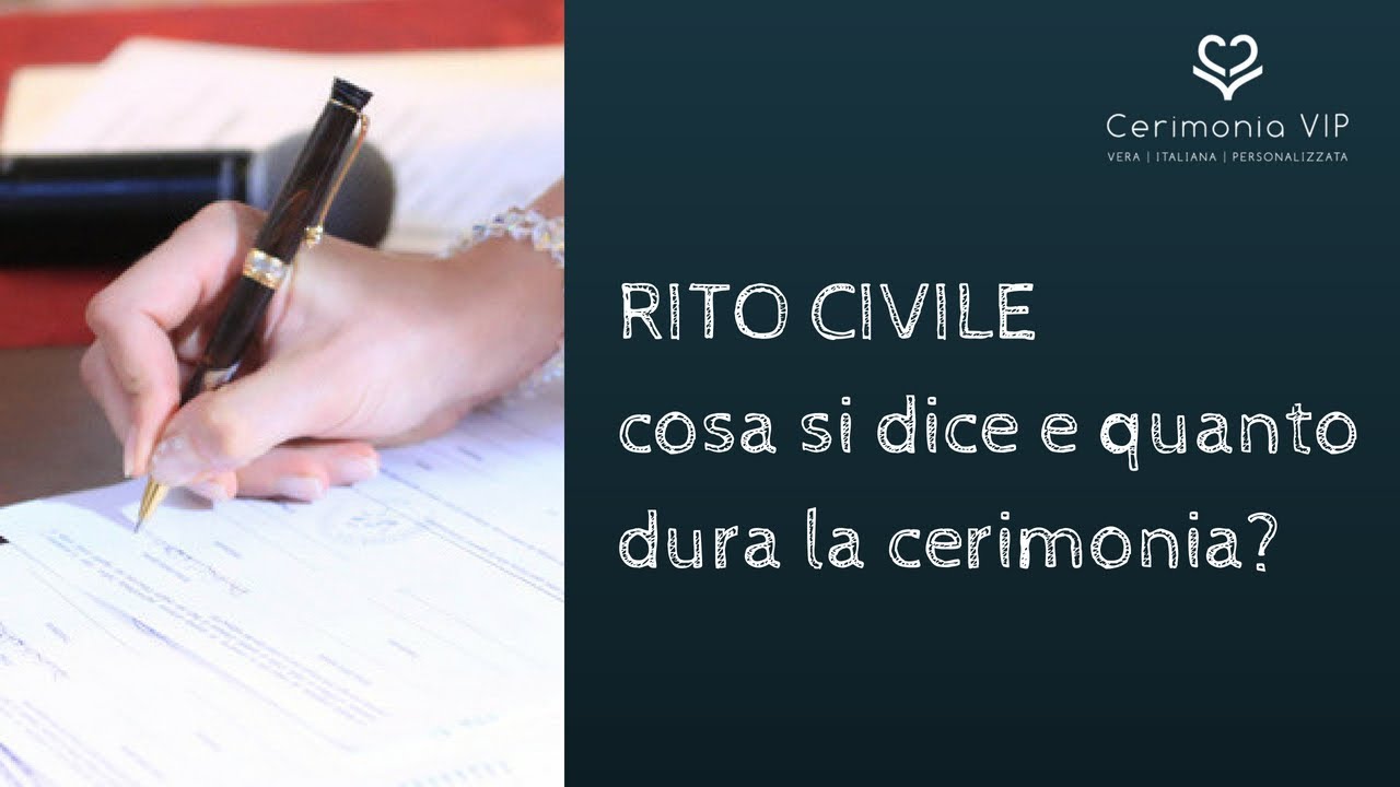 [Rito civile] Il testo del matrimonio civile