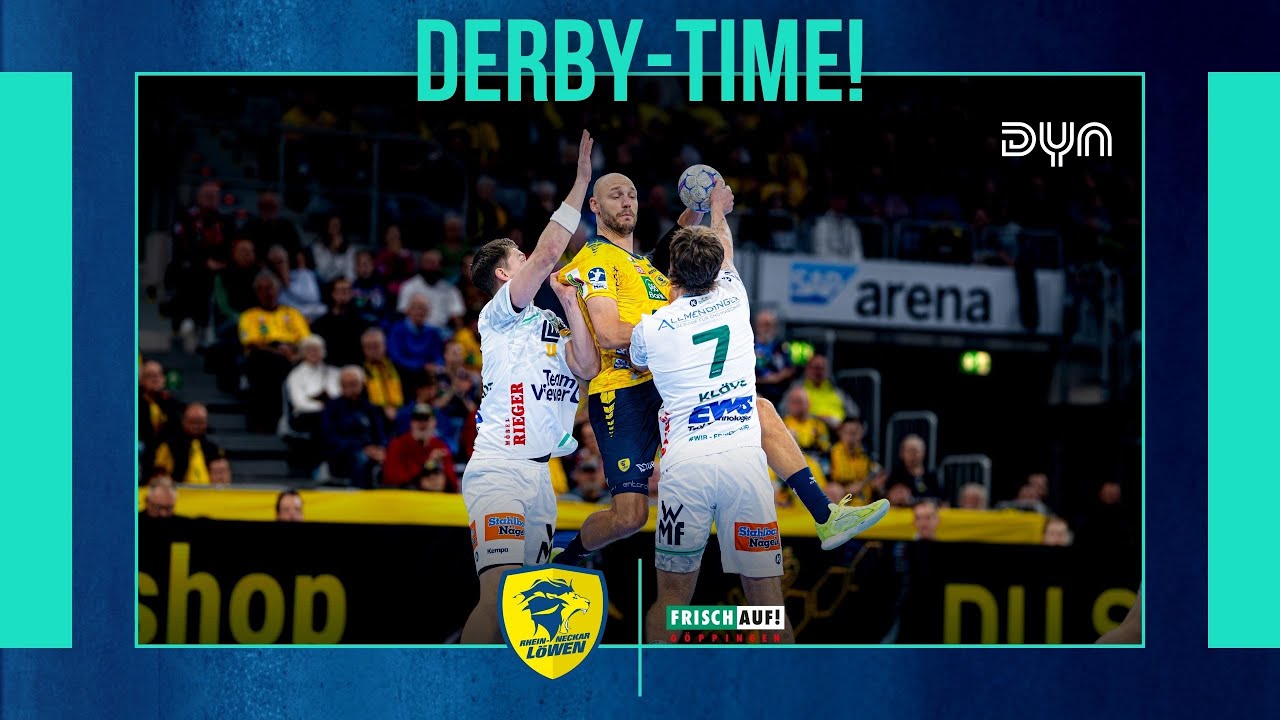 Highlights: Rhein-Neckar L&ouml;wen - FRISCH AUF! G&ouml;ppingen (Saison 2025/26) Dyn Handball | DAIKIN HBL