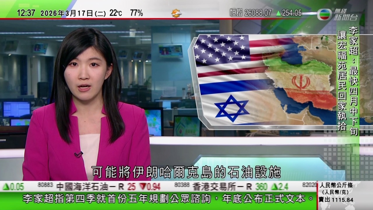 TVB午間新聞｜美以襲伊朗｜特朗普警告美軍或打擊哈爾克島石油設施｜特朗普要求押後訪華 美財長稱與中國是否協助護航霍爾木茲海峽無｜中美高層結束經貿磋商｜TVB News
