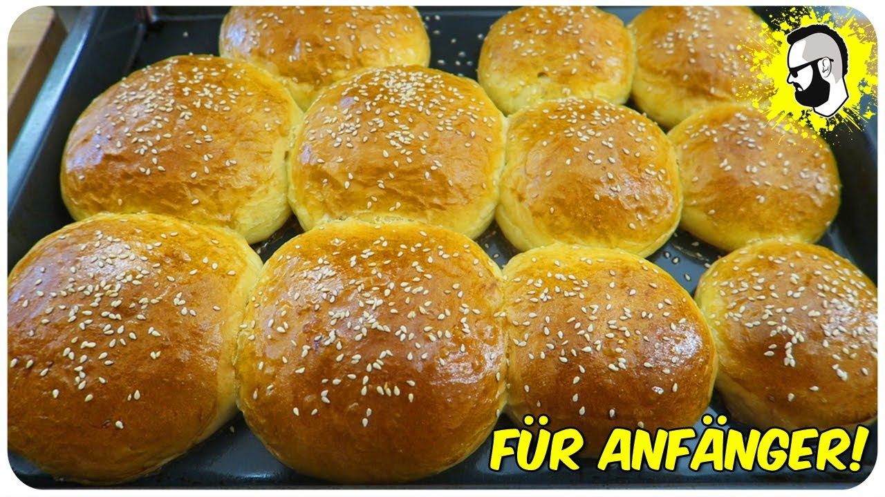 Die PERFEKTEN Hamburger BUNS selber machen (REZEPT) 🍔🤤👌 | Pommes Män
