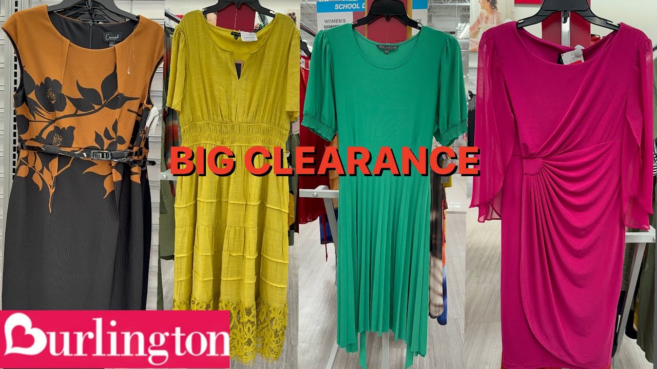 BURLINGTON CLEARANCE DRESSES FOR LESS‼️BURLINGTON DESIGNER & FASHION DRESSES | SHOP WITH ME
