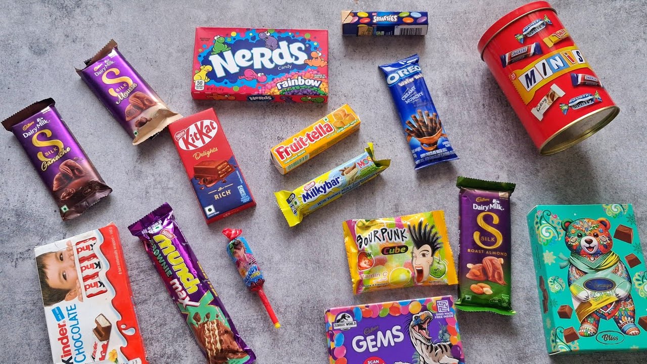 100 of chocolates and candies unboxing, surprise toys, chocolate opening video,Cadbury celebration