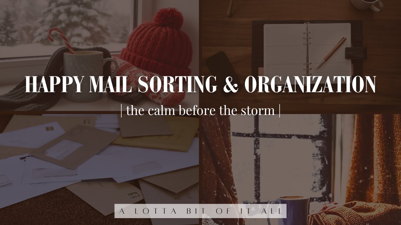 Happy Mail Sorting & Organization | Before the Binder Set Ups