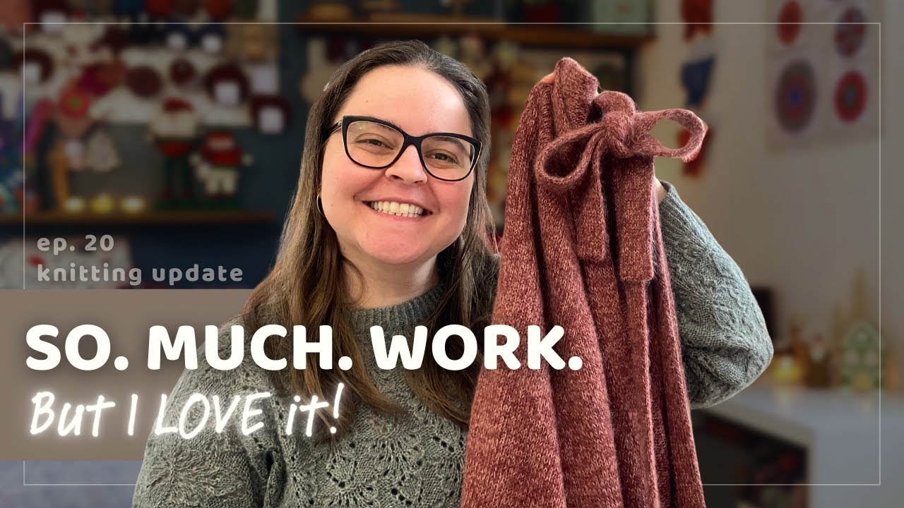 My Final 2025 Cast On, Christmas Sweater Update & Wrap Cardigan Done | Knitting Podcast 20