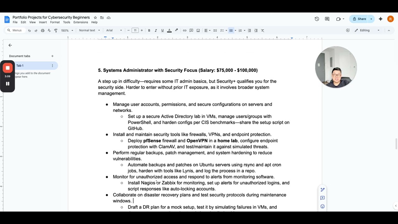 Systems Administrator Portfolio Projects for Cybersecurity Beginners