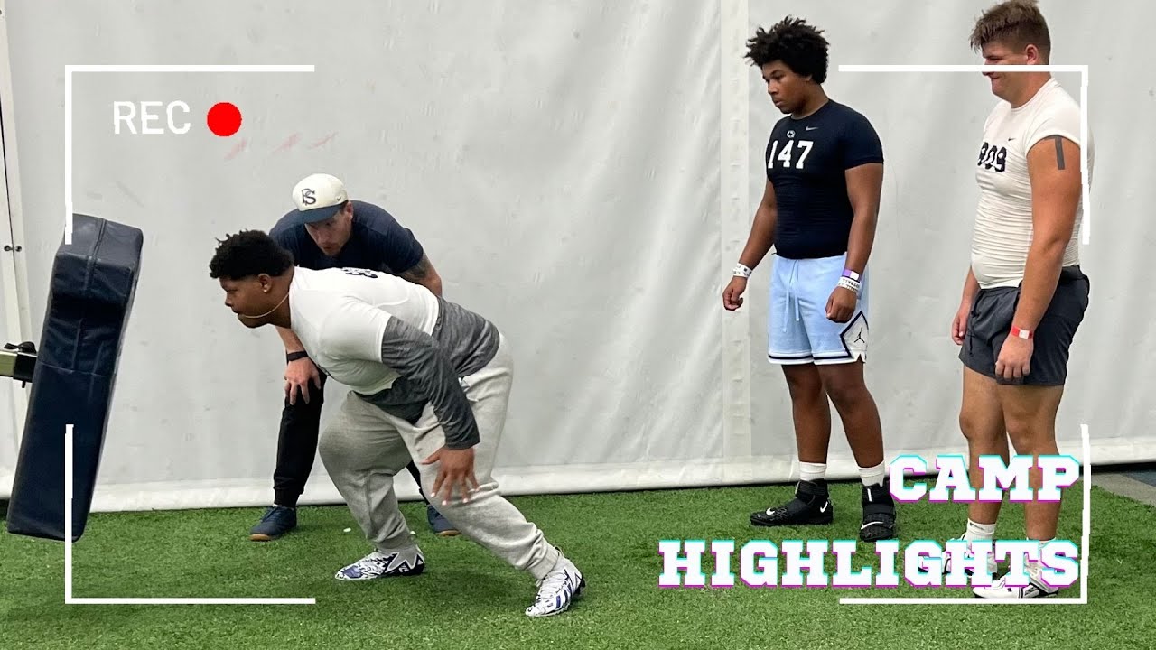 Watch Penn State's 2024 Offensive and Defensive Lines Clash at Mini Camp