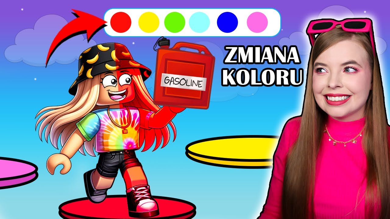WYBIERZ DOBRY KOLOR ABY PRZEJŚĆ OBBY ❤️💛💙 Roblox Easy Color Switch Obby