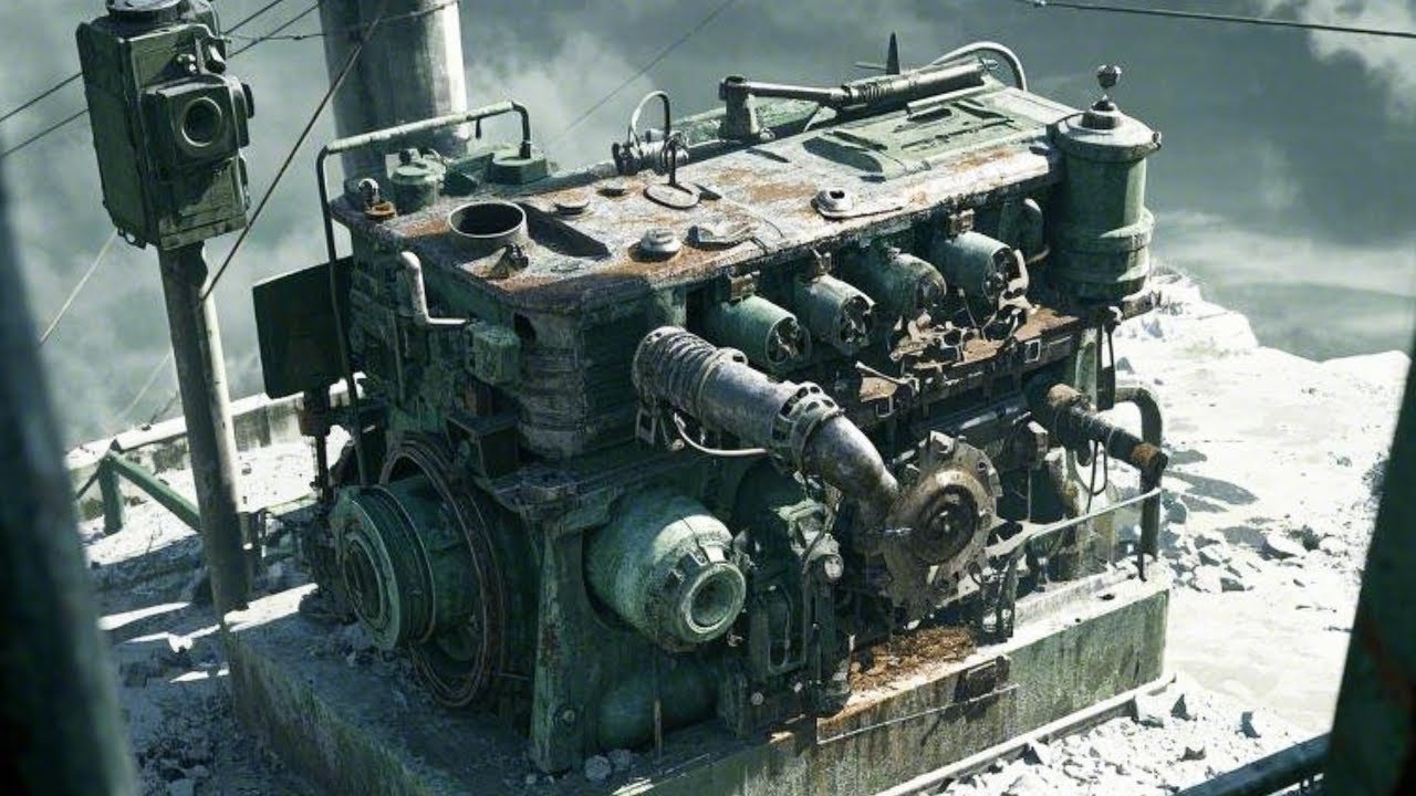 Genius Girl Fixes Broken Diesel Engine That Looks Like It Was Dug Up From A War Site