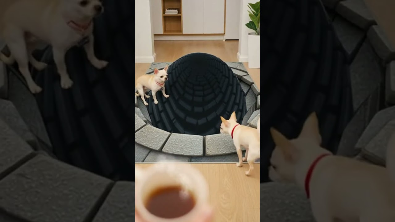 Optical Illusion Hole Rug Reactions – Part 1: Dogs Falling for the Fake Pit (15 Minutes)