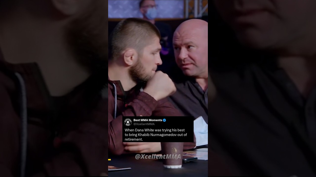Dana White trying to convince Khabib to come back to UFC