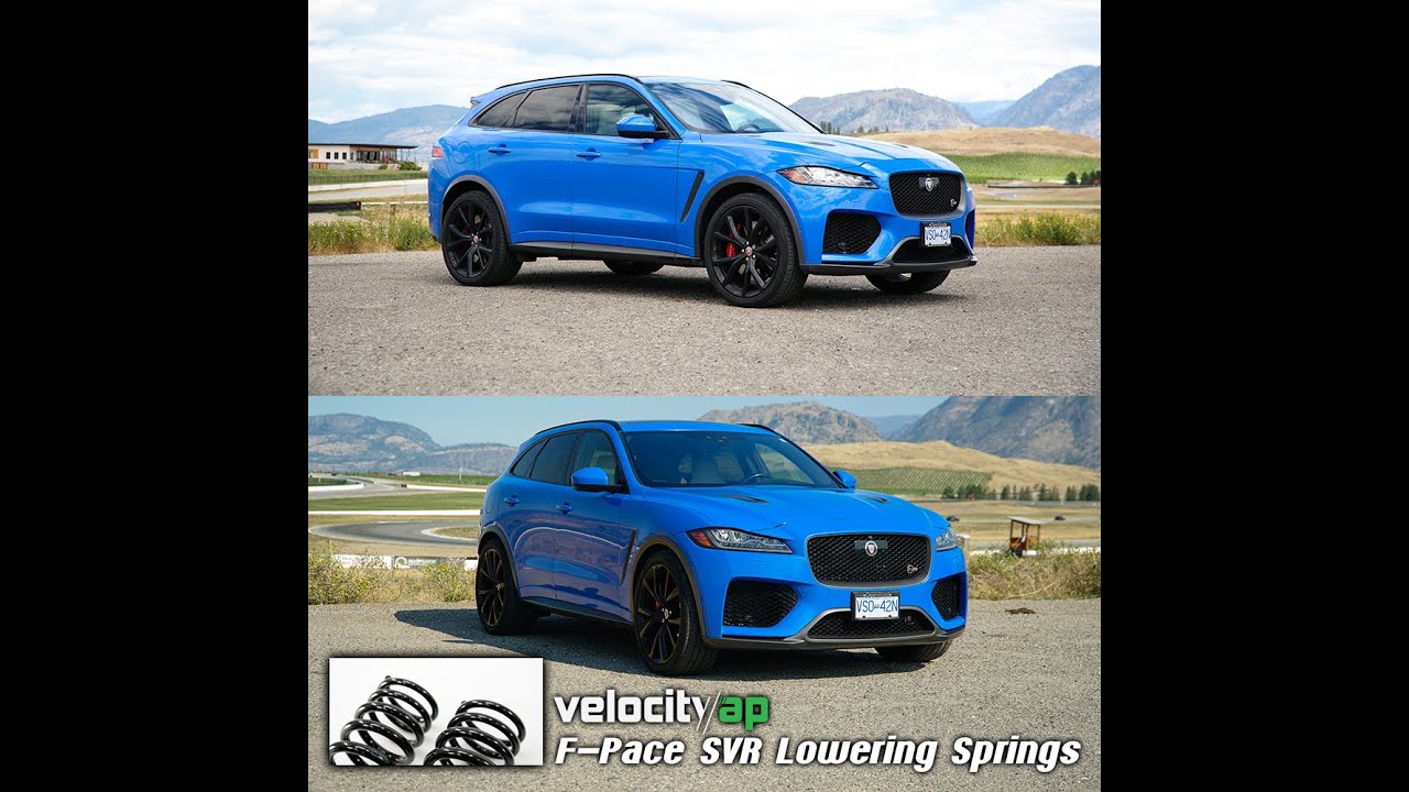 Jaguar F-Pace SVR Progressive Rate Lowering Springs