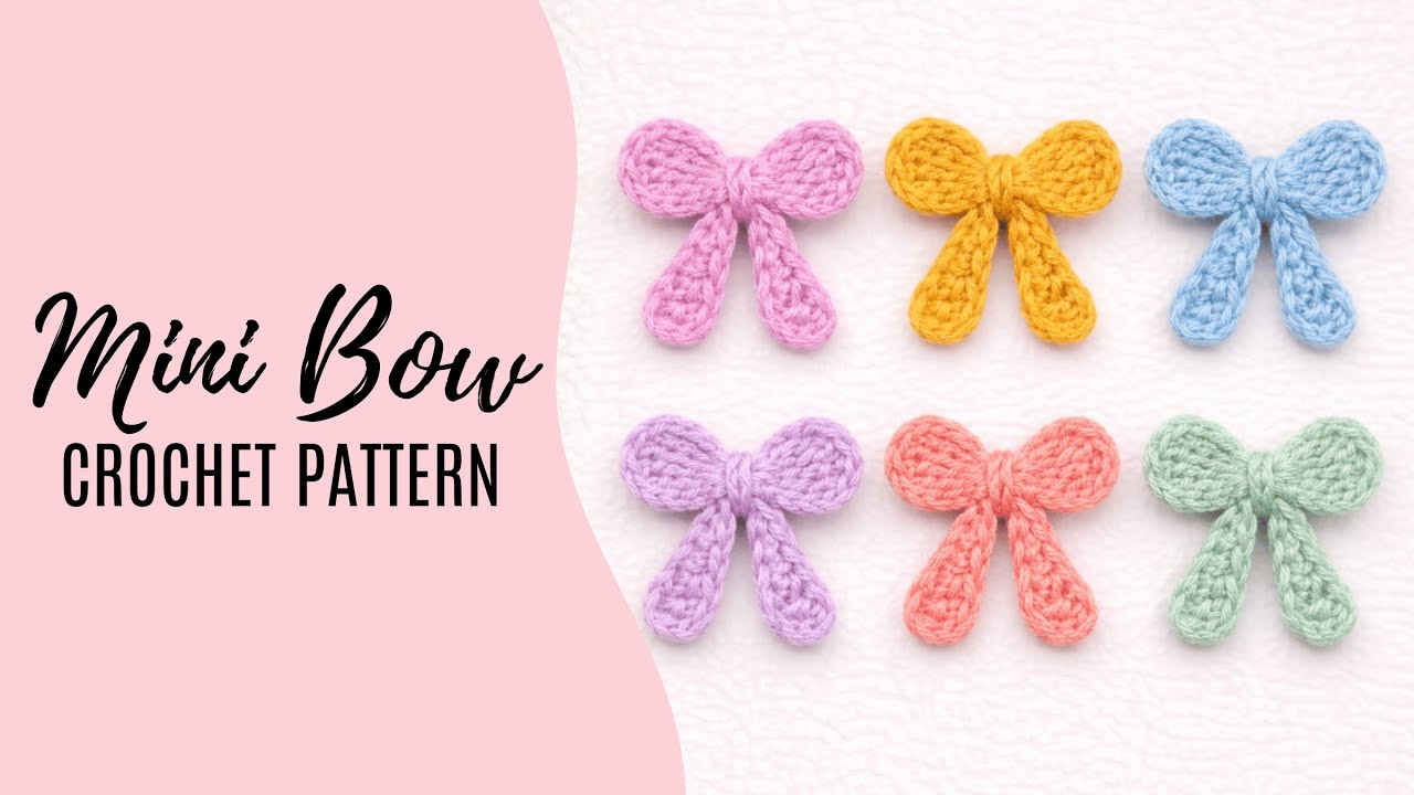 Crochet Mini Bow Tutorial | Easy & Neat Bow for Amigurumi & Accessories