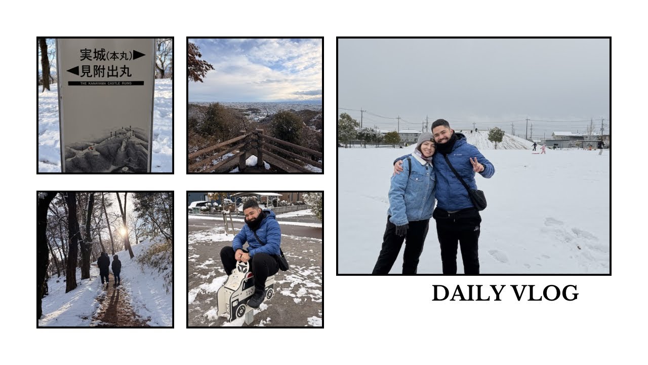 Vlog : Aproveitando a primeira neve do ano na nossa cidade em Oizumi Gunma Japão 🇯🇵 08/02/2026 🗓️