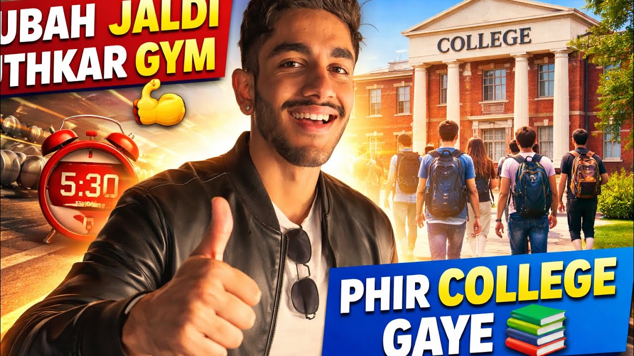 Subah Jaldi Uthkar Gym 💪 Phir College Gaye | Aaj Ka Vlog