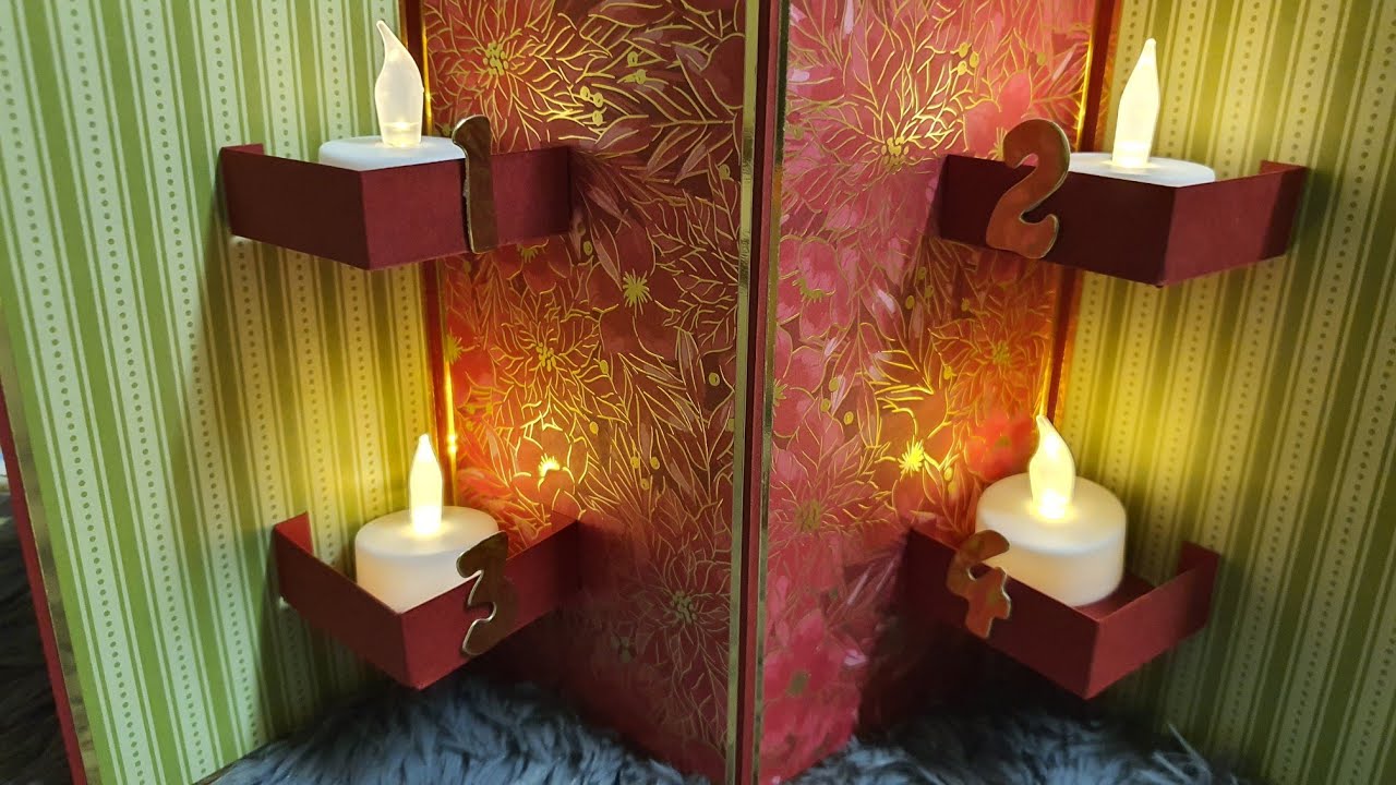 Adventskranz in Kartenform to go