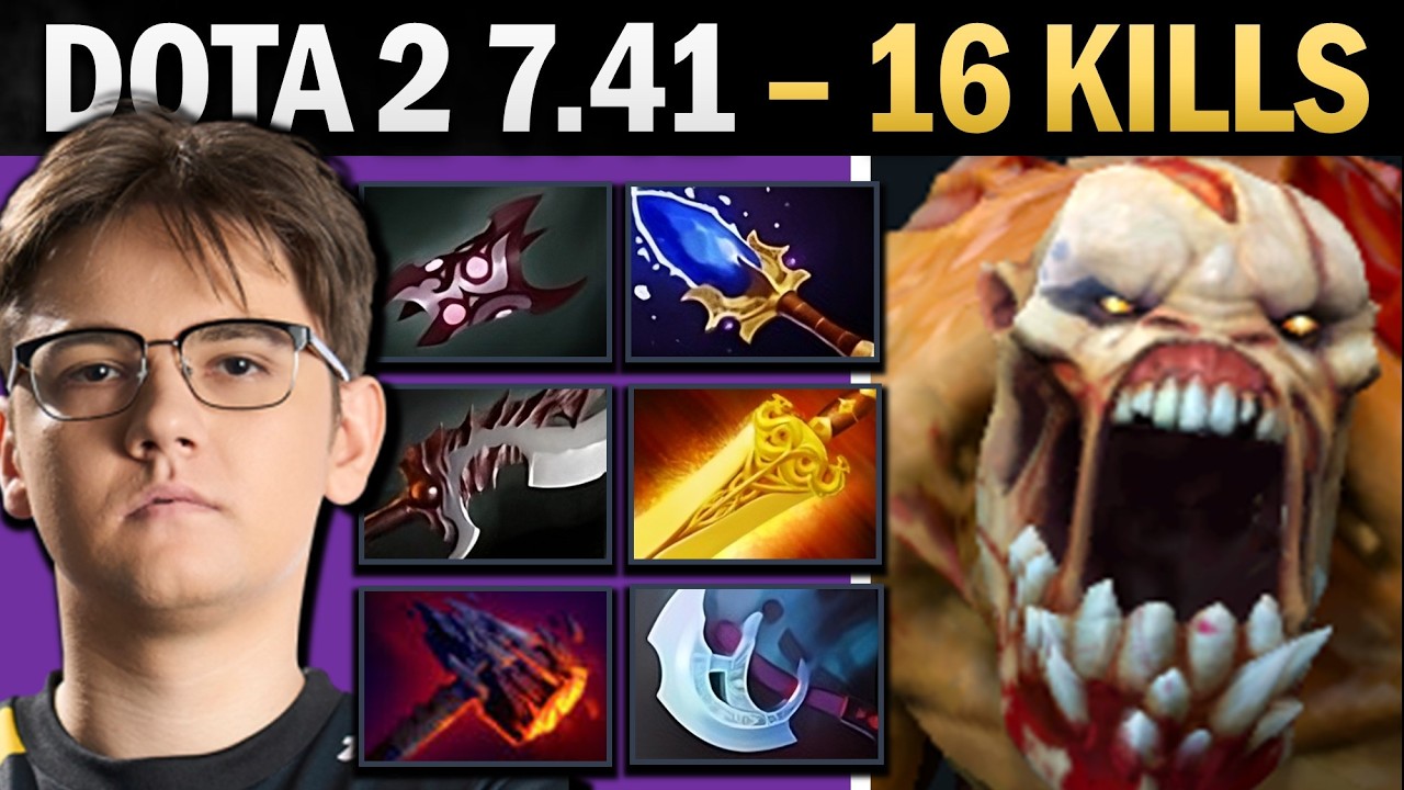 Lifestealer Dota 2 7.41 with 16 Kills and Armlet - Dota Gameplay