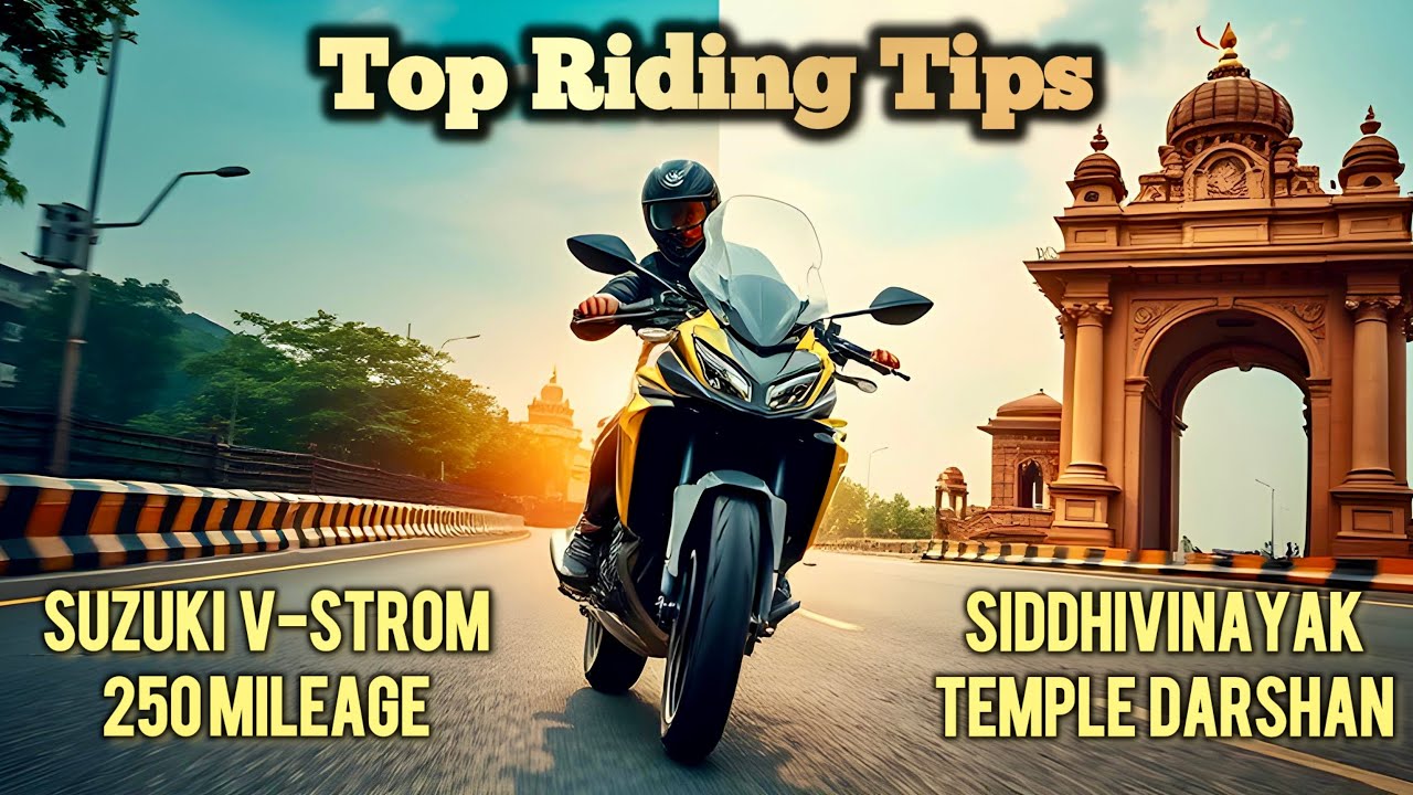 Top Riding Tips Every Biker Needs | V-Strom 250 Mileage | Siddhivinayak Temple Tour | South Mumbai