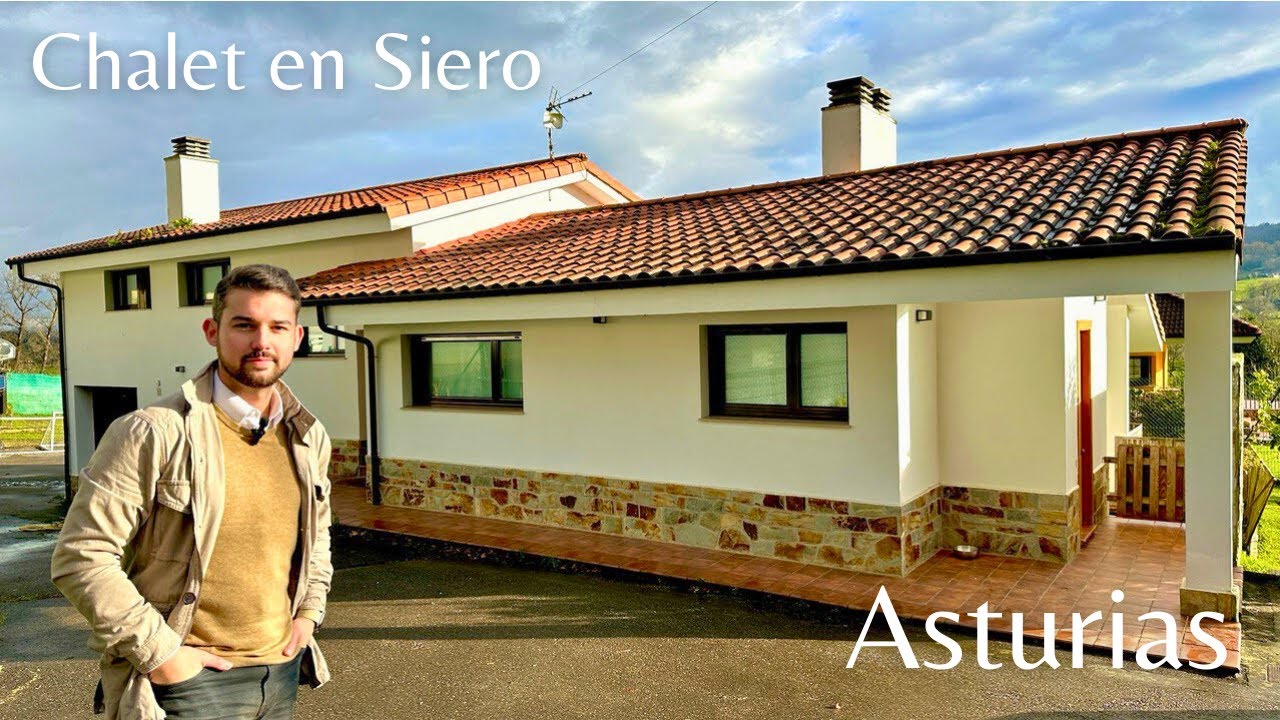 CHALET EN VENTA EN SIERO, ASTURIAS  TIENE 5 DORMITORIOS, TERRENO Y GARAJE  *490.000€*#inmobiliaria
