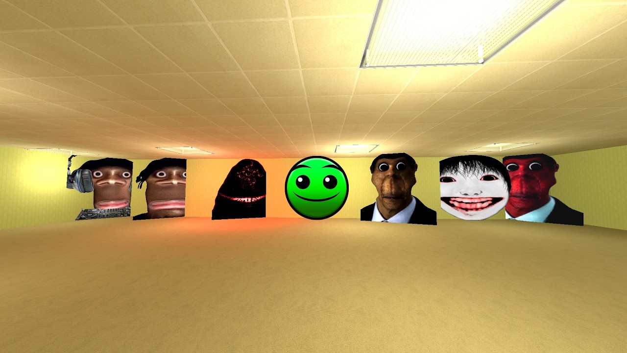 unlimited nextbots in backrooms in garrys mod #Gmod_#Nextbots_#Criminal_Gmod