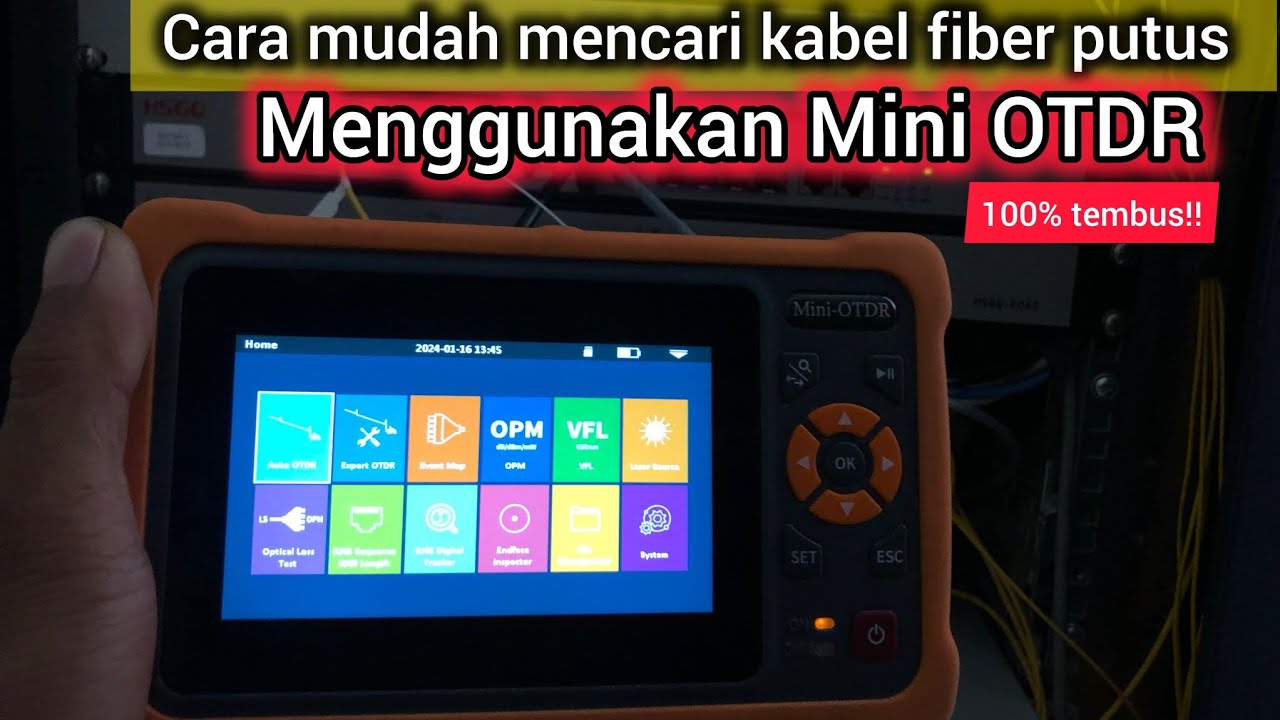 cara mudah mencari kabel fiber putus  mengunakan Mini OTDR