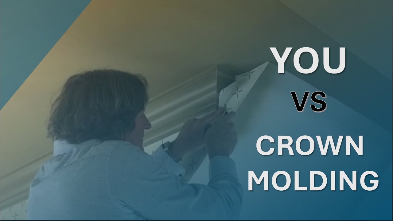 How to Cut Wallpaper Around Crown Molding | Learn by Watching us!